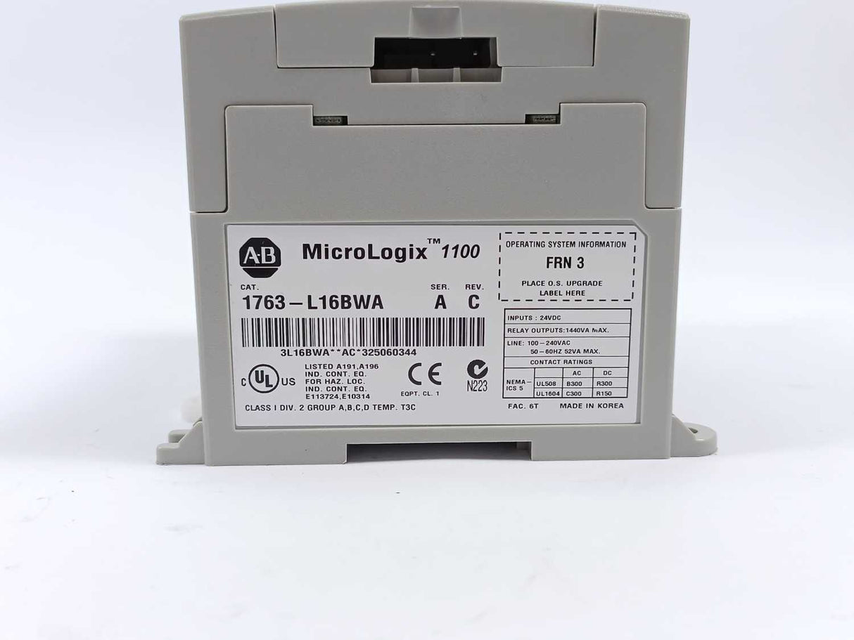 AB 1763-L16BWA MicroLogix Ser. A Rev. C, 16 Point Controller