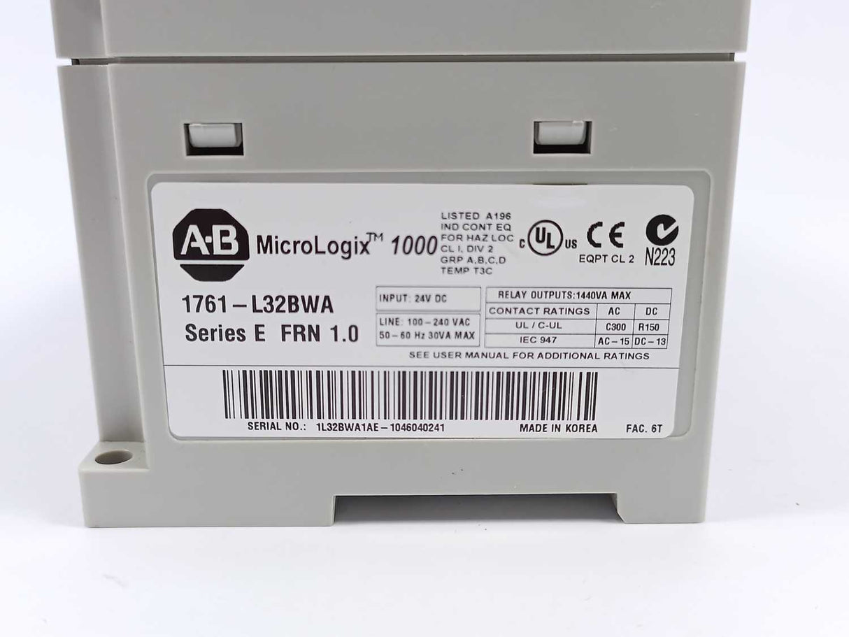 AB 1761-L32BWA Ser. E Micrologix 1000