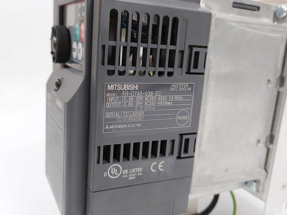 Mitsubishi FR-D740-036-EC Frequency Inverter w/ FFR-CSH-036-8A-RF1