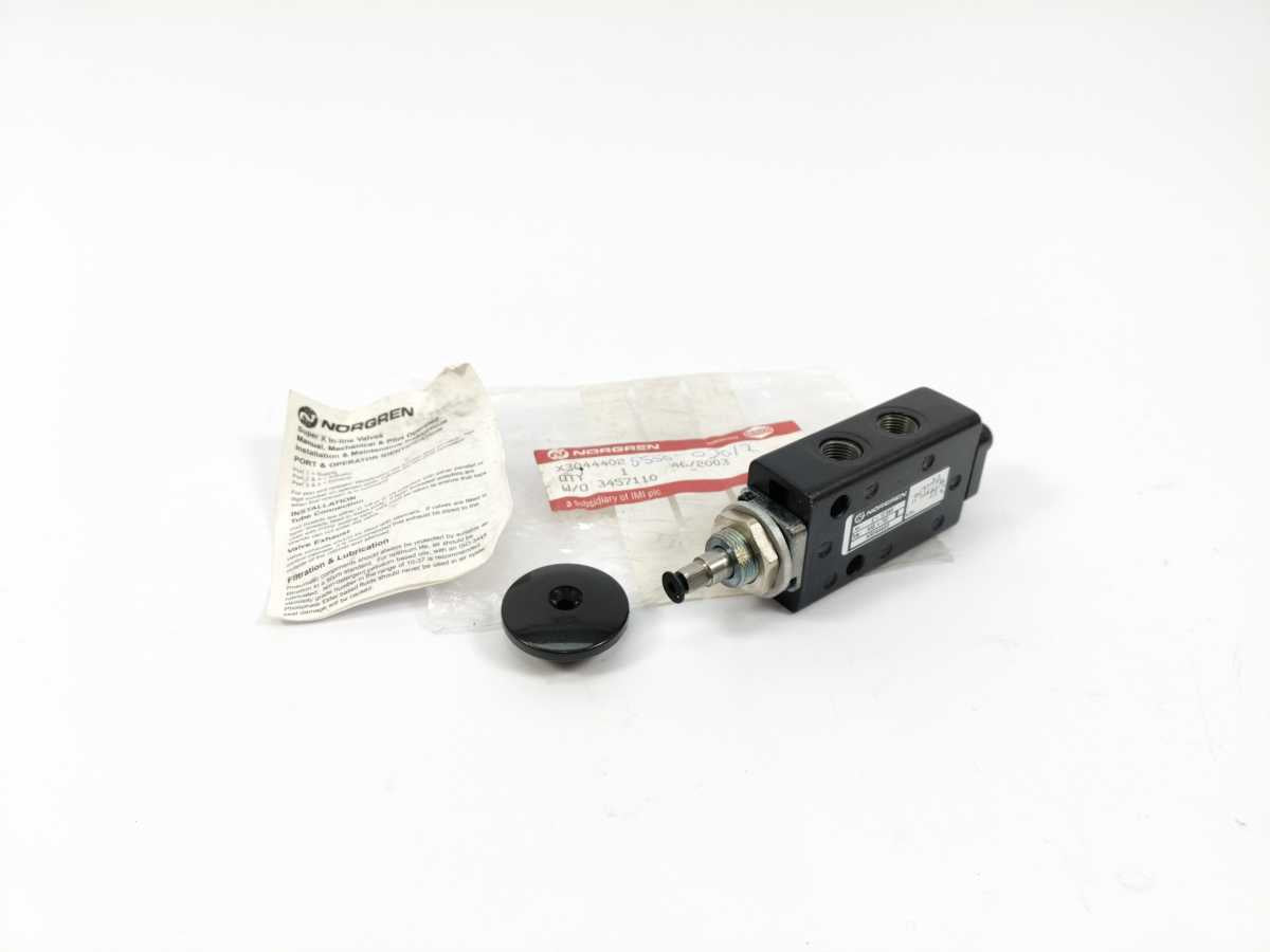 NORGREN X3044402 Super X Manually Actuated Valve, G1/8, 5/2