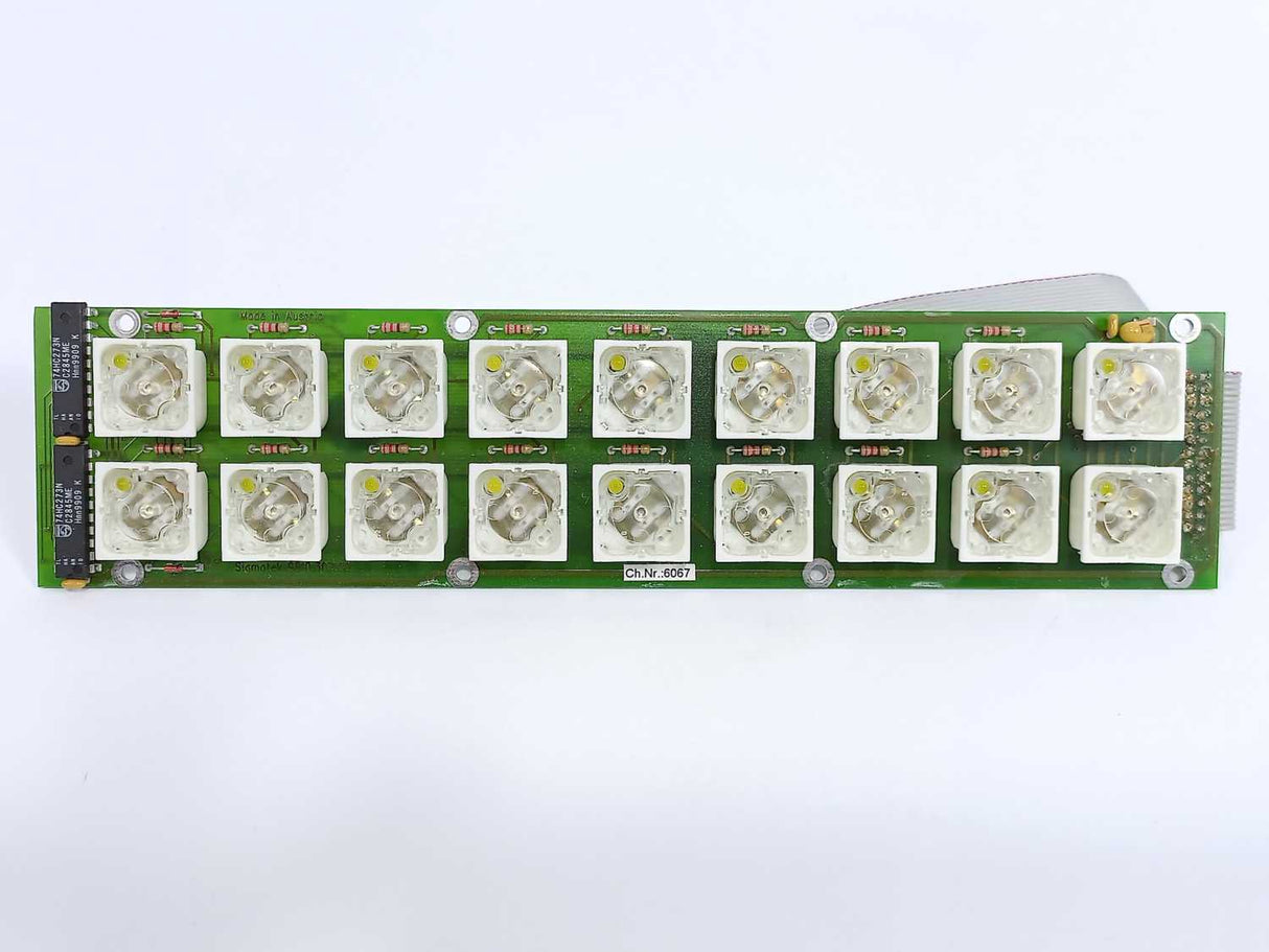 Sigmatek 9810.307.00 Keypad Board w/ 18 Buttons