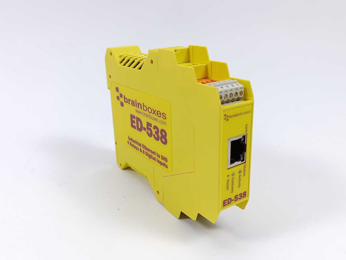 brainboxes ED-538 Industrial Ethernet to DIO 4 Relays & 8 Digital Inputs
