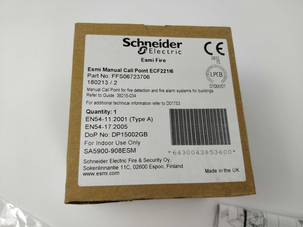 Schneider FFS06723706 Esmi manual call point ECF221I6