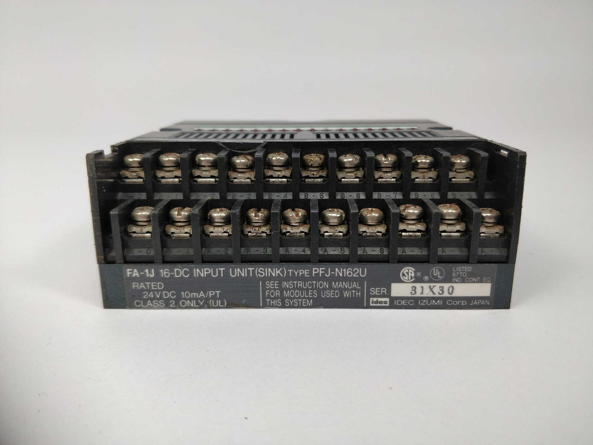 Idec PFJ-N162U FA-1J 16-DC input unit (sink)