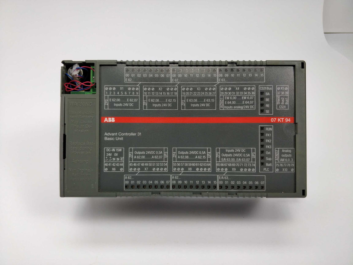 ABB GJR5252100R0101 07KT94 Advant controller 31 basic unit