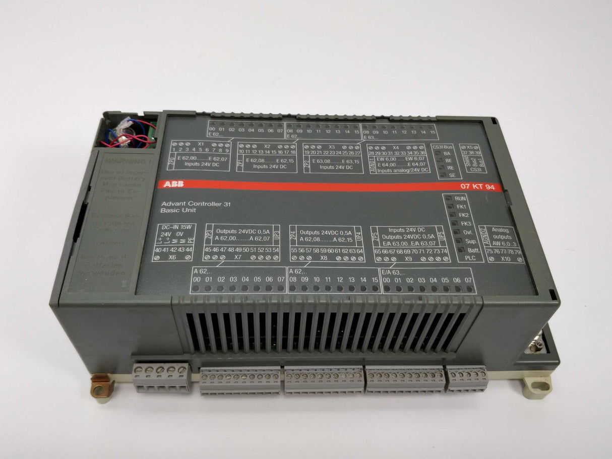 ABB GJR5252100R0101 07KT94 Advant controller 31 basic unit