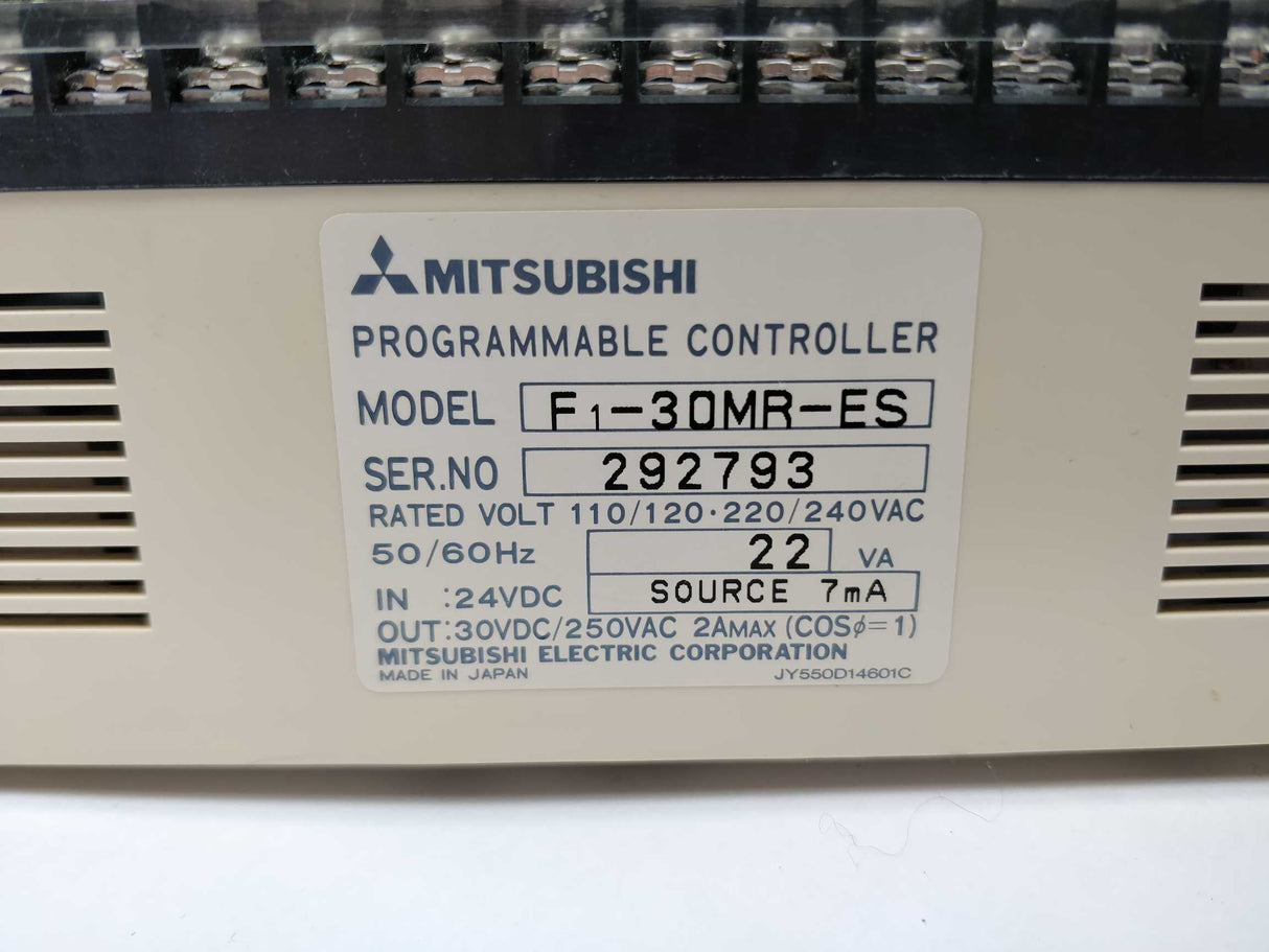 Mitsubishi MELSEC F1-30MR Programmable Controller