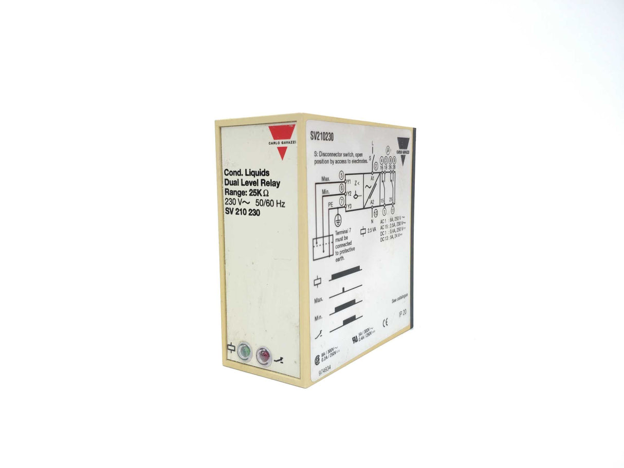 Carlo Gavazzi SV210-230 Dual Level relay 230V 50/60Hz