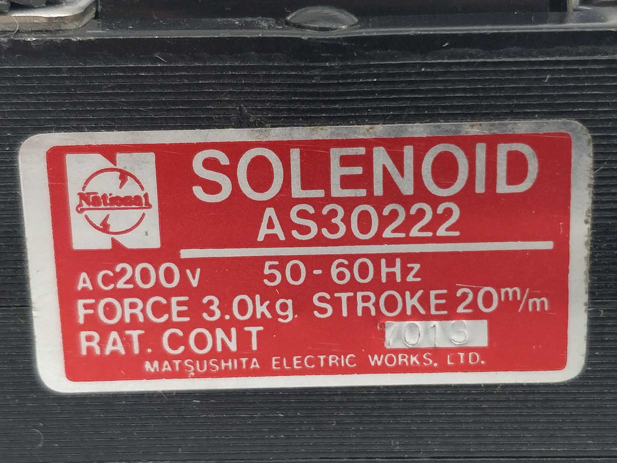 Matsushita AS30222 National AC solenoid
