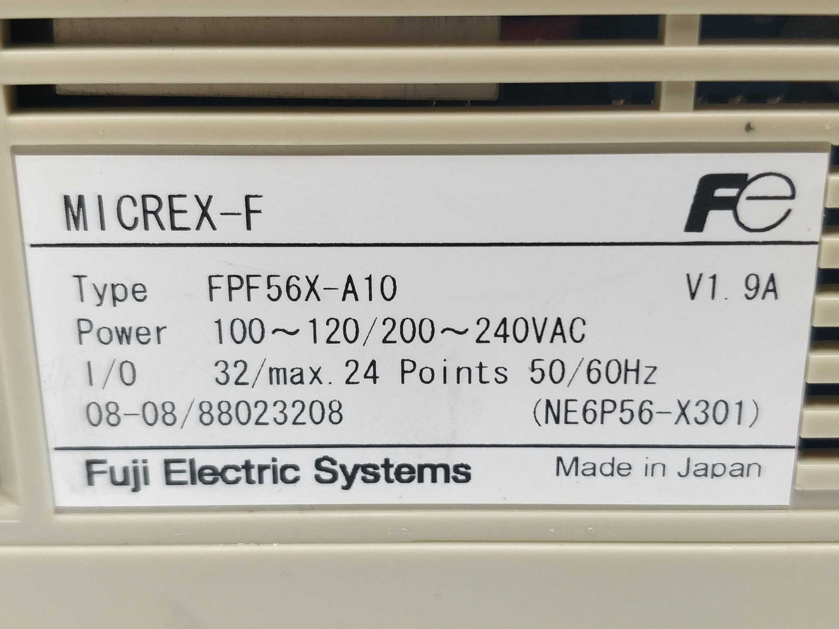 Fuji Electric FPF56X-A10 MICREX-F F60 basic unit