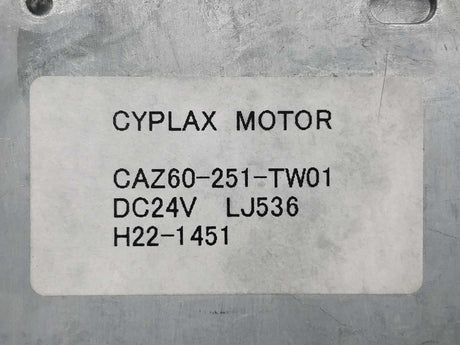 Cyplax Motors CAZ60-251-TW01 Print Machine Motor