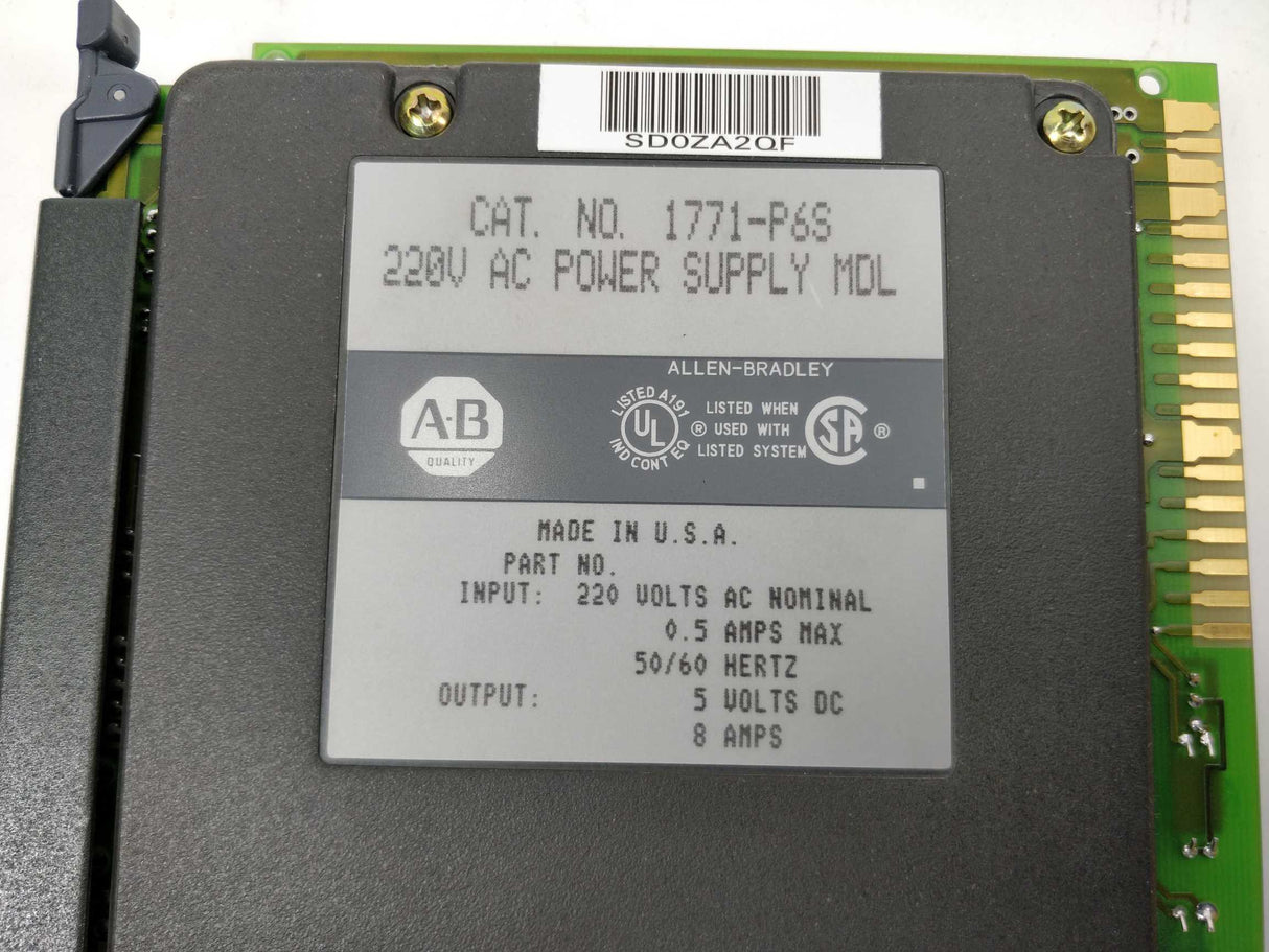 AB 1771-P6S 220V AC Power Supply MDL