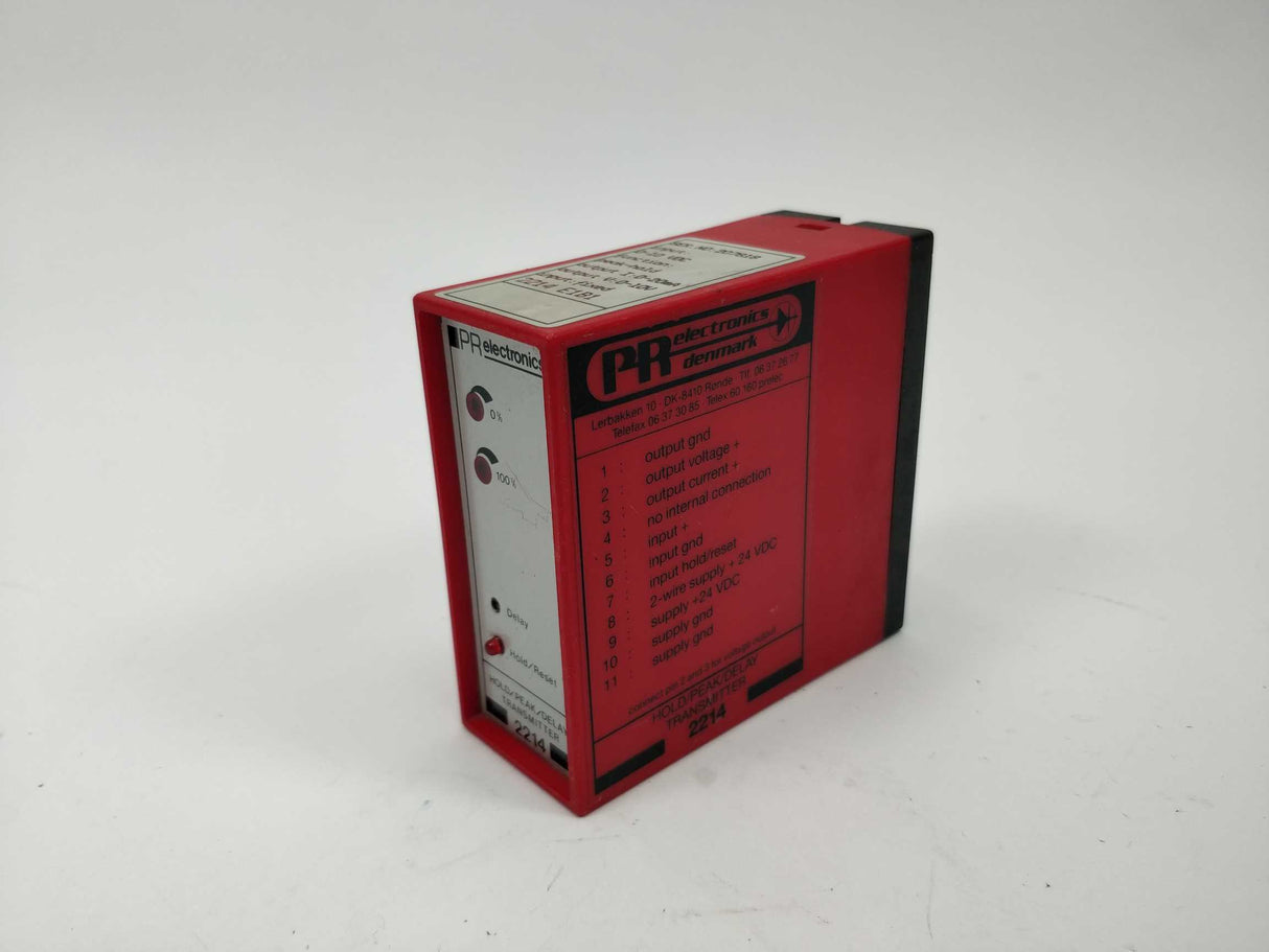 PR Electronics 2214 E1B1 Hold/Peak/Delay Transmitter