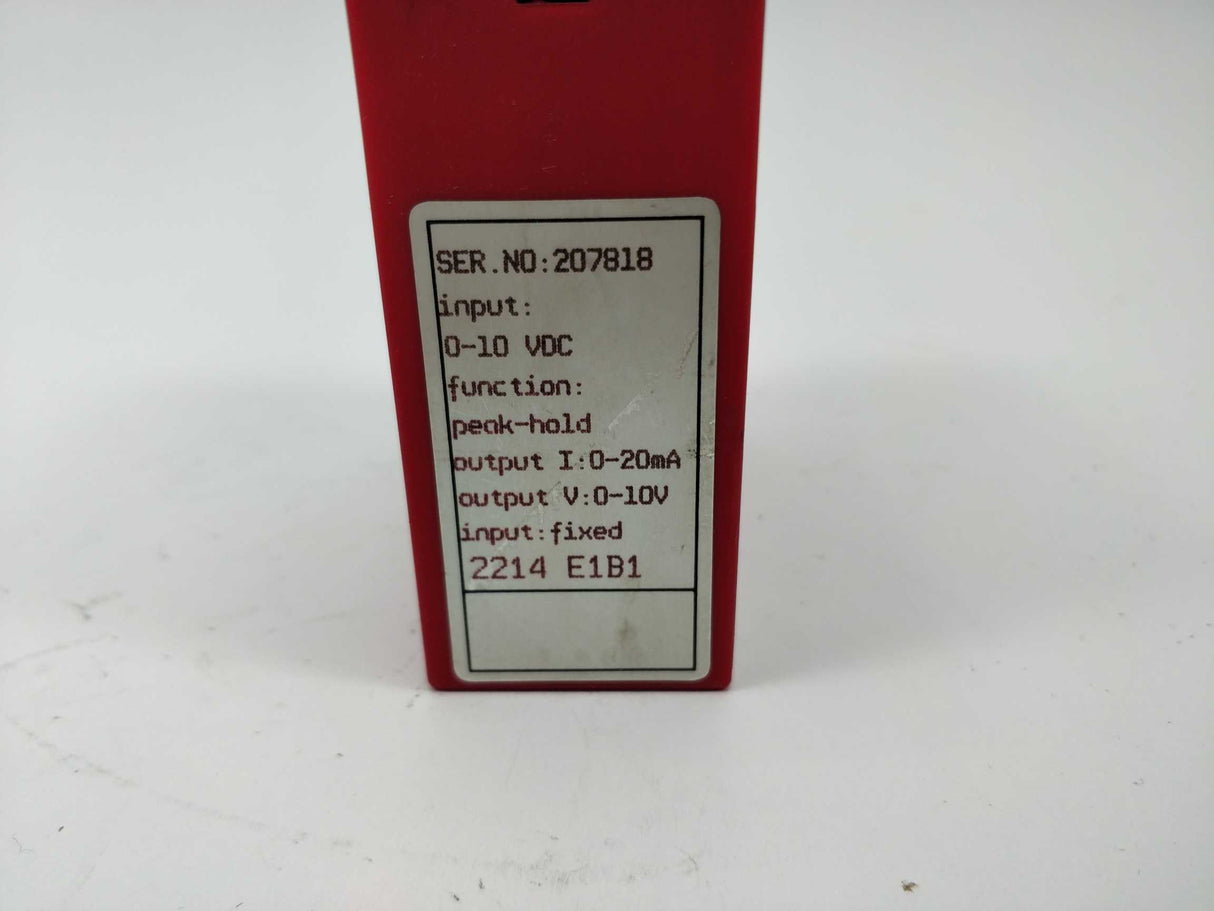 PR Electronics 2214 E1B1 Hold/Peak/Delay Transmitter