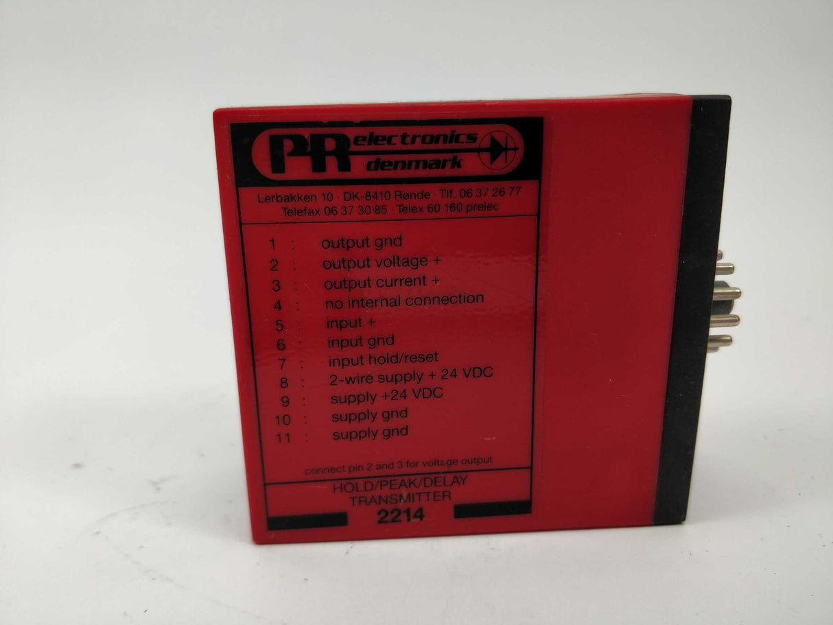 PR Electronics 2214 E1B1 Hold/Peak/Delay Transmitter