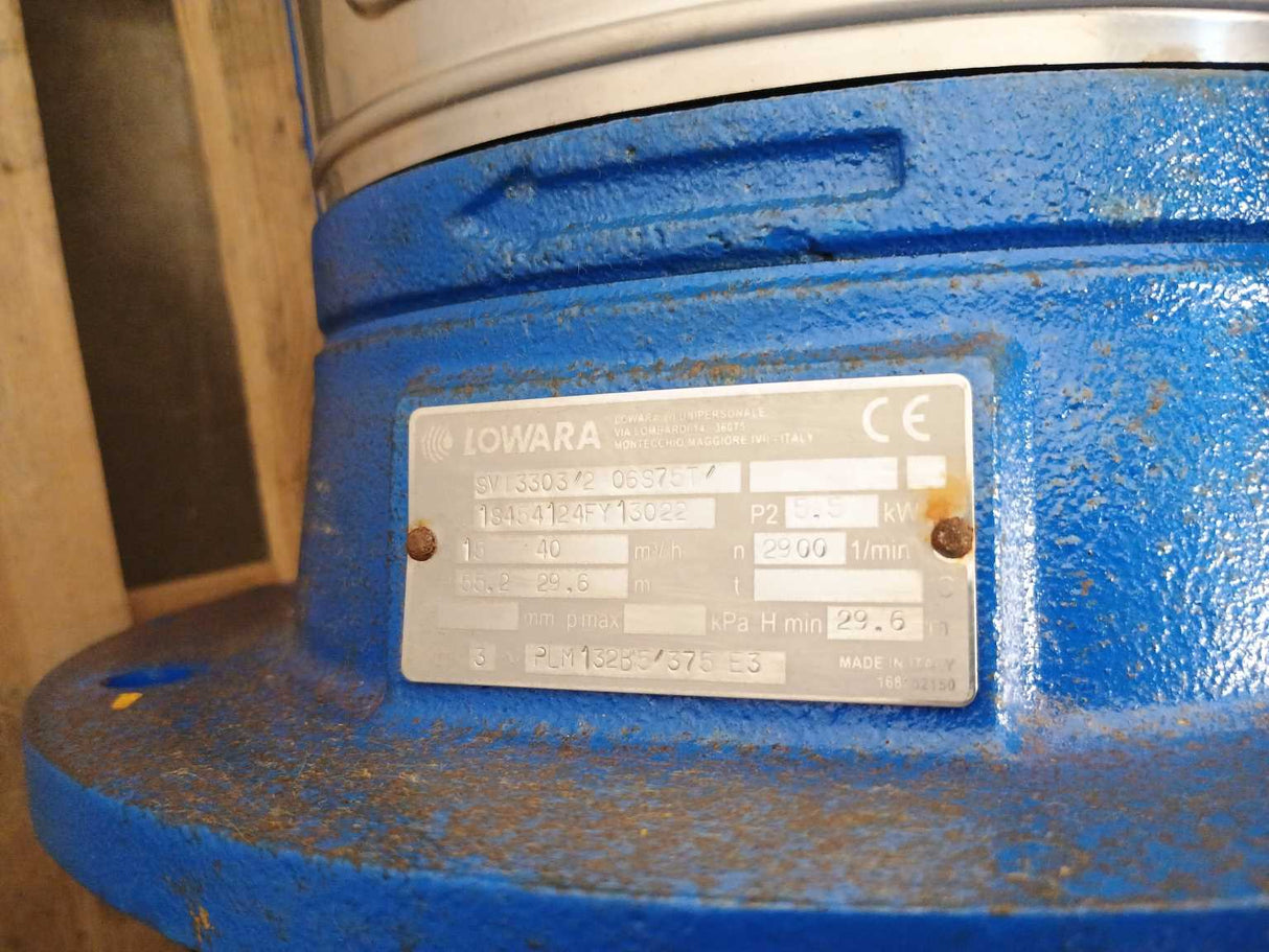 Lowara SV3303/206S75T Electric Pump SV 3303/20-6s75t