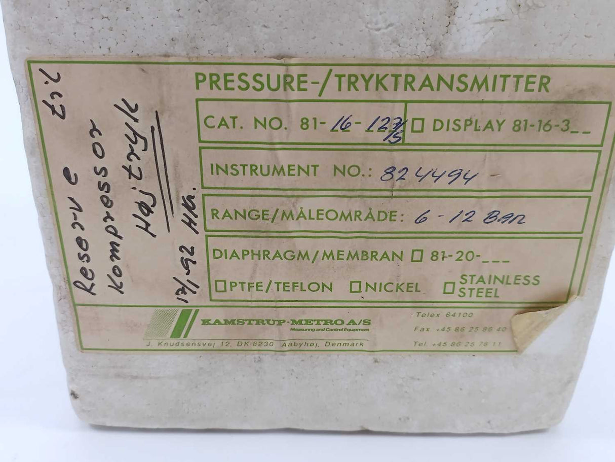 Kamstrup - Metro A/S 824494 8116-127/s