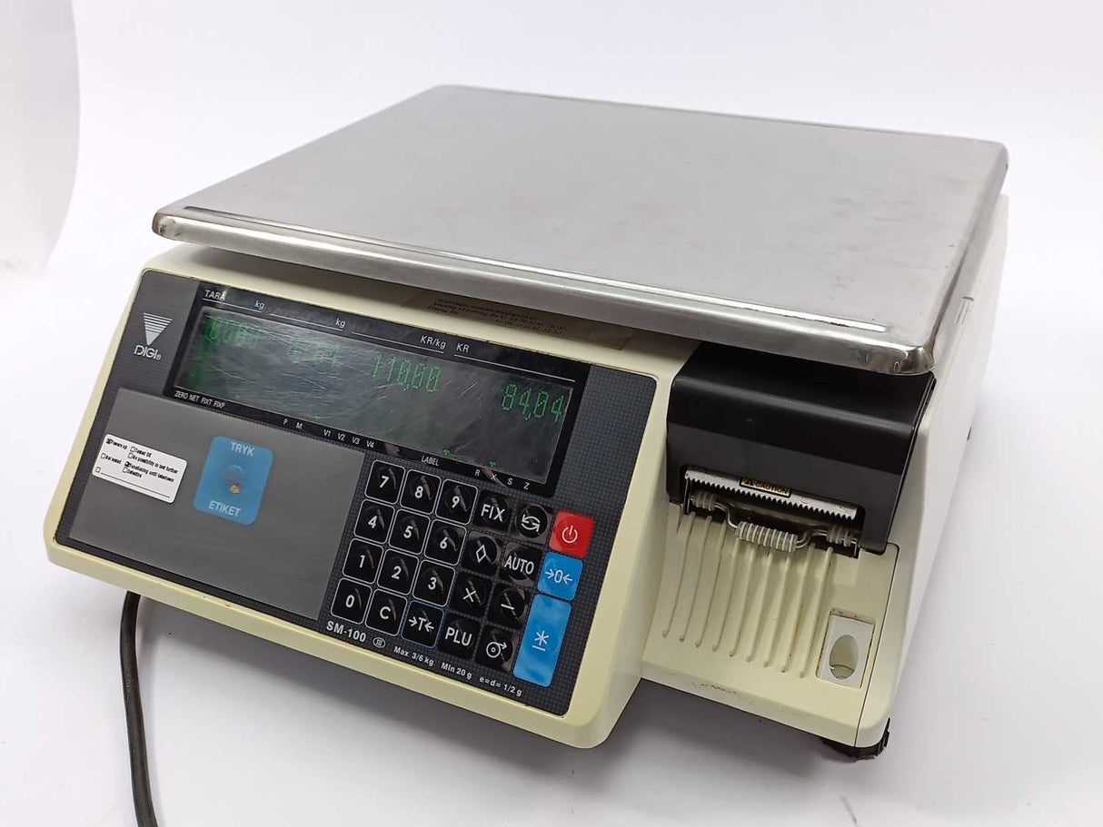 Digi SM-100 DIGITAL COMPUTING PRINTING SCALE MAX: 3/6kg MIN: 20g