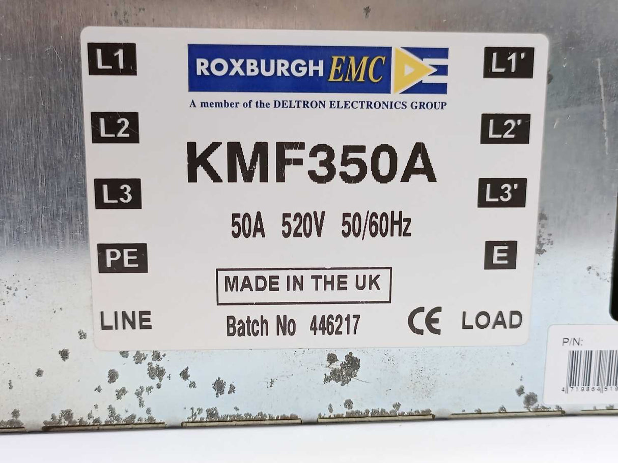 Roxburgh EMC KMF350A Filter 50A, 520V, 50/60Hz