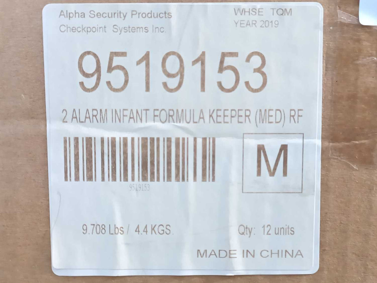 Alpha 9519153 2 ALARM INFANT FORMULA KEEPER (MED) RF 32 Pcs.