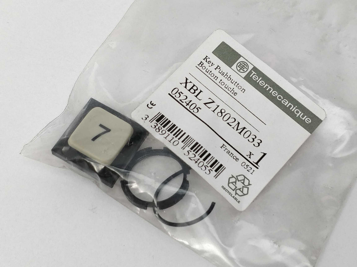 TELEMECANIQUE XBL Z1802M033 Key pushbutton 052405