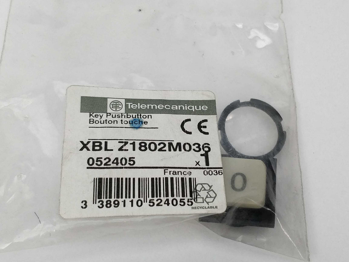 TELEMECANIQUE XBL Z1802M036 Key pushbutton 052405