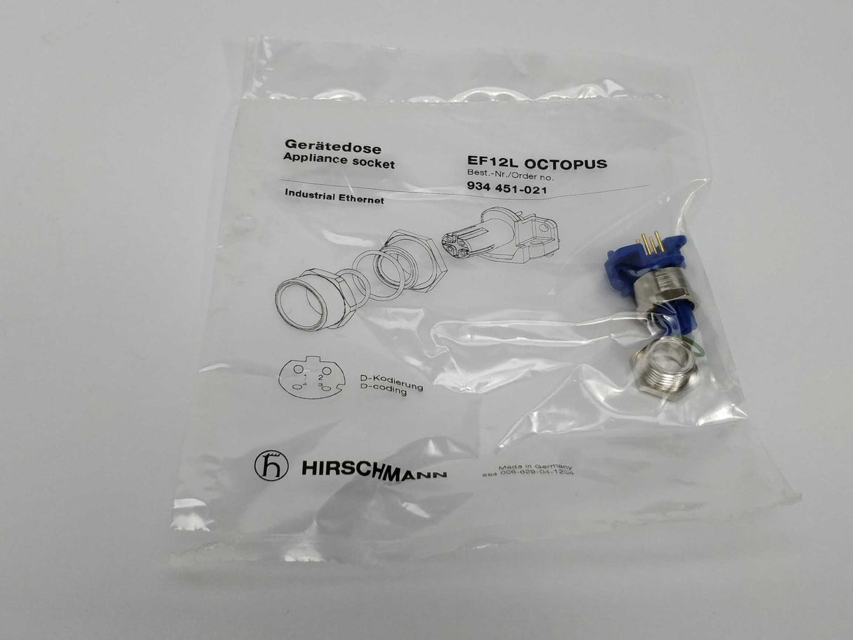 Hirschmann EF12L OCTOPUS Industrial ETHERNET Connector 25 Pcs.