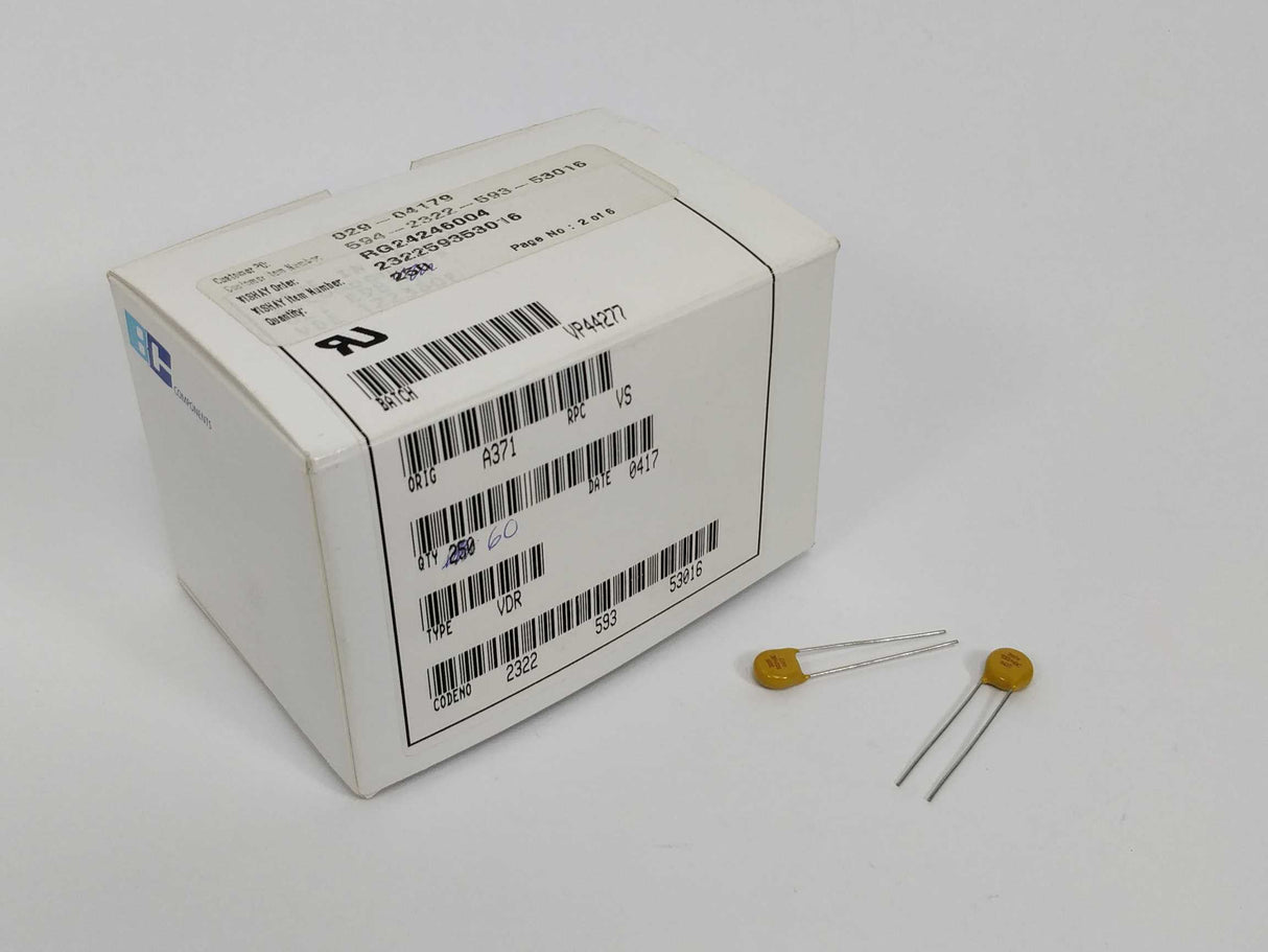 Vishay 232259353016 Varistor 60 Pcs BC1415-ND