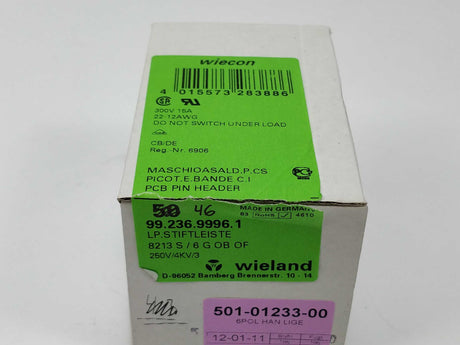 Wieland 99.236.9996.1 PCB pin header 46pcs