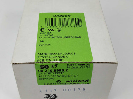 Wieland 99.210.9996.2 PCB pin header 35pcs