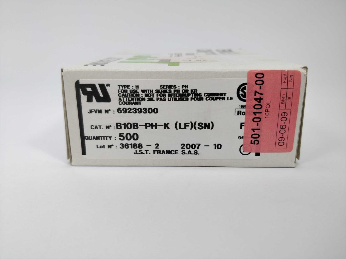 JST B10B-PH-K (LF) (SN) Connector header 500pcs