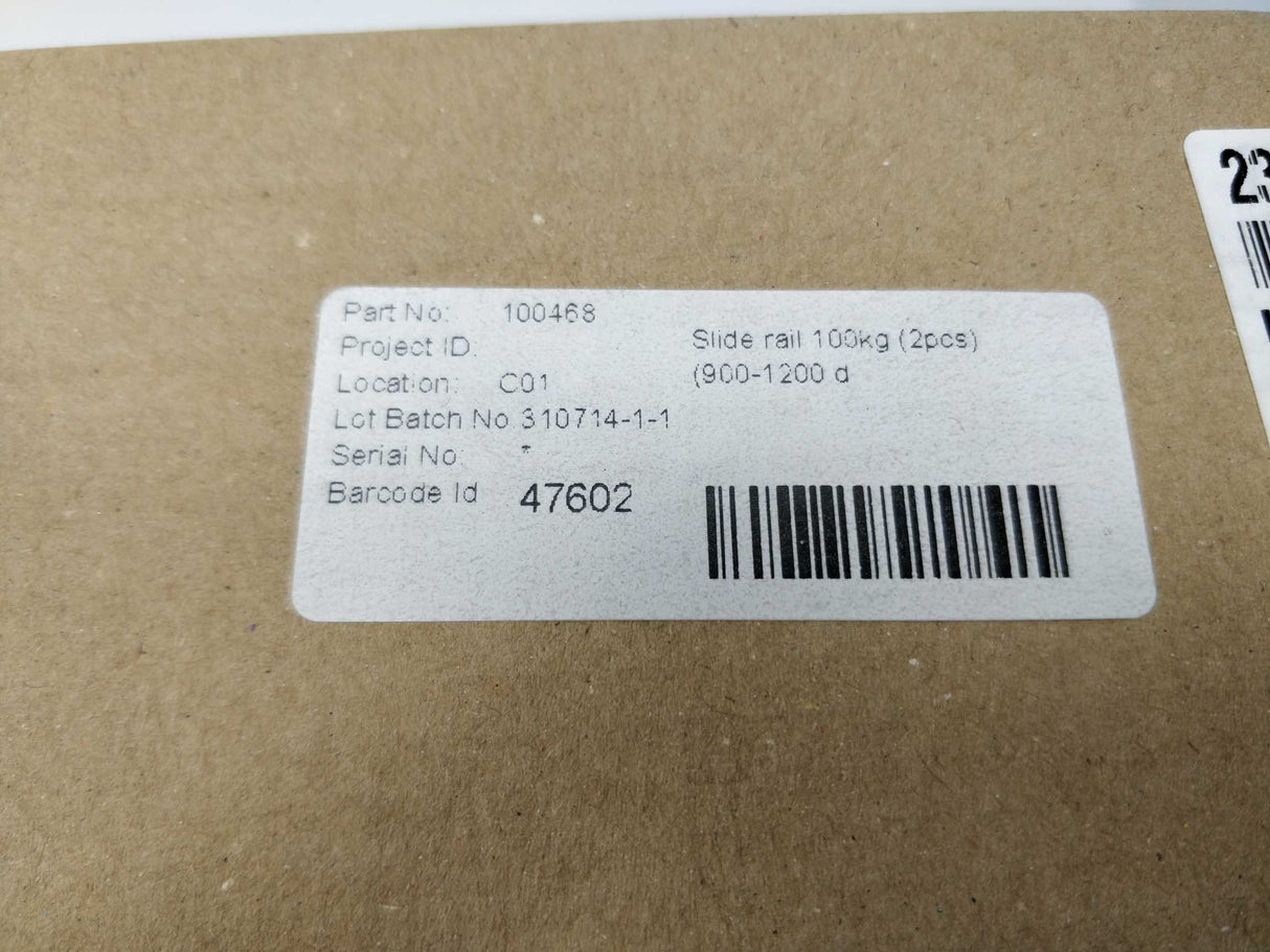 Schroff 23130120 Heavy-Load Slide Rail 100kg