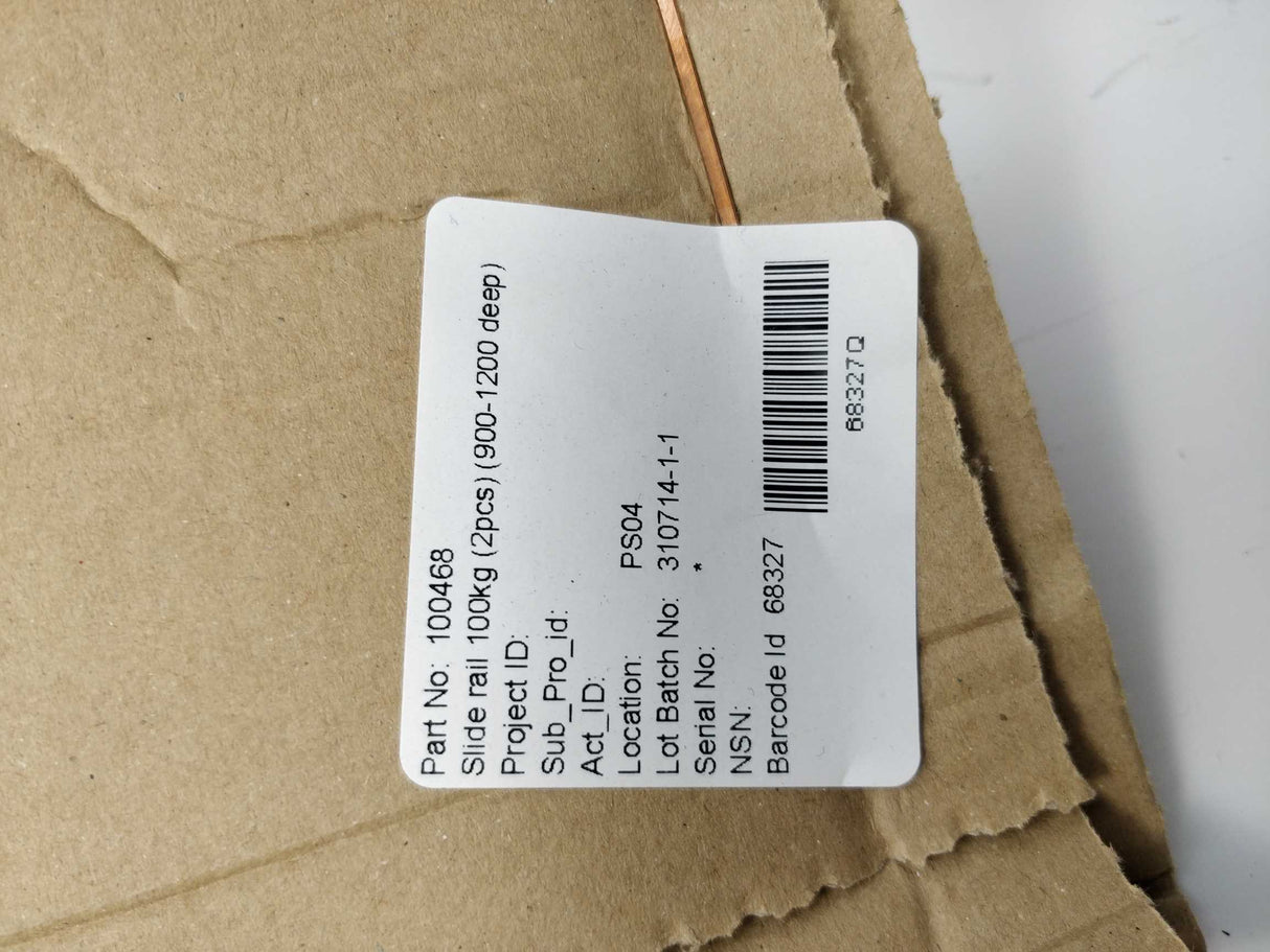 Schroff 23130120 Heavy-Load Slide Rail 100kg