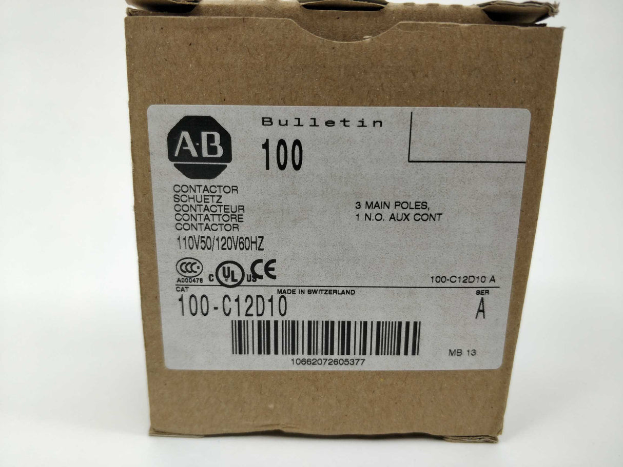 AB 100-C12D10 CONTACTOR SER A. 110VAC