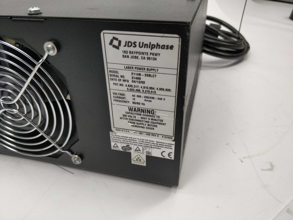 JDS Uniphase 2114B-20SLCT Laser Supply Unit