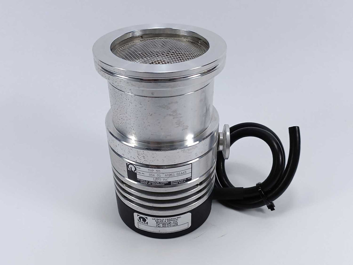 Leybold Vakuum 854 01 Turbovac 50 without Compound Stage