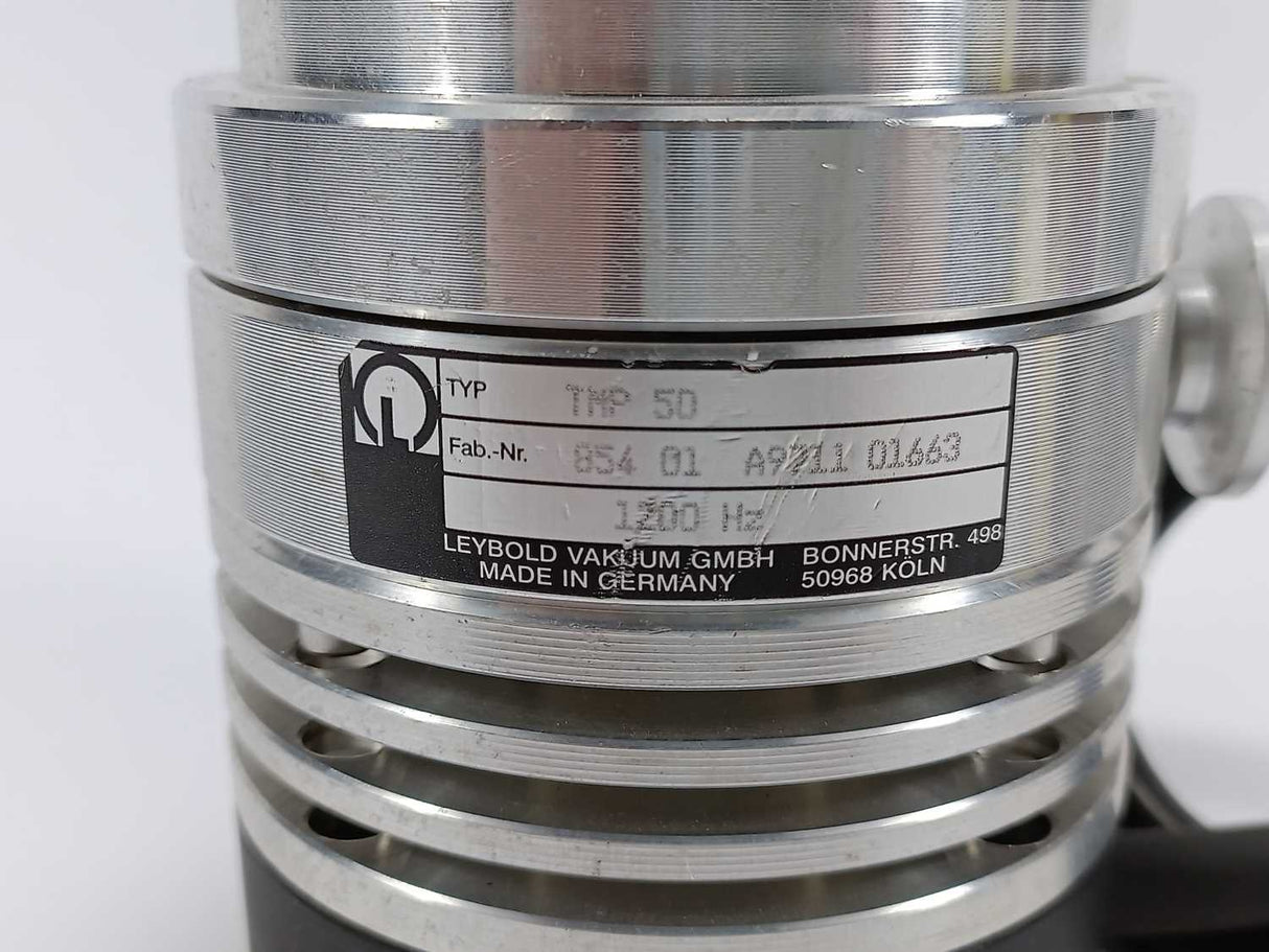 Leybold Vakuum 854 01 Turbovac 50 without Compound Stage