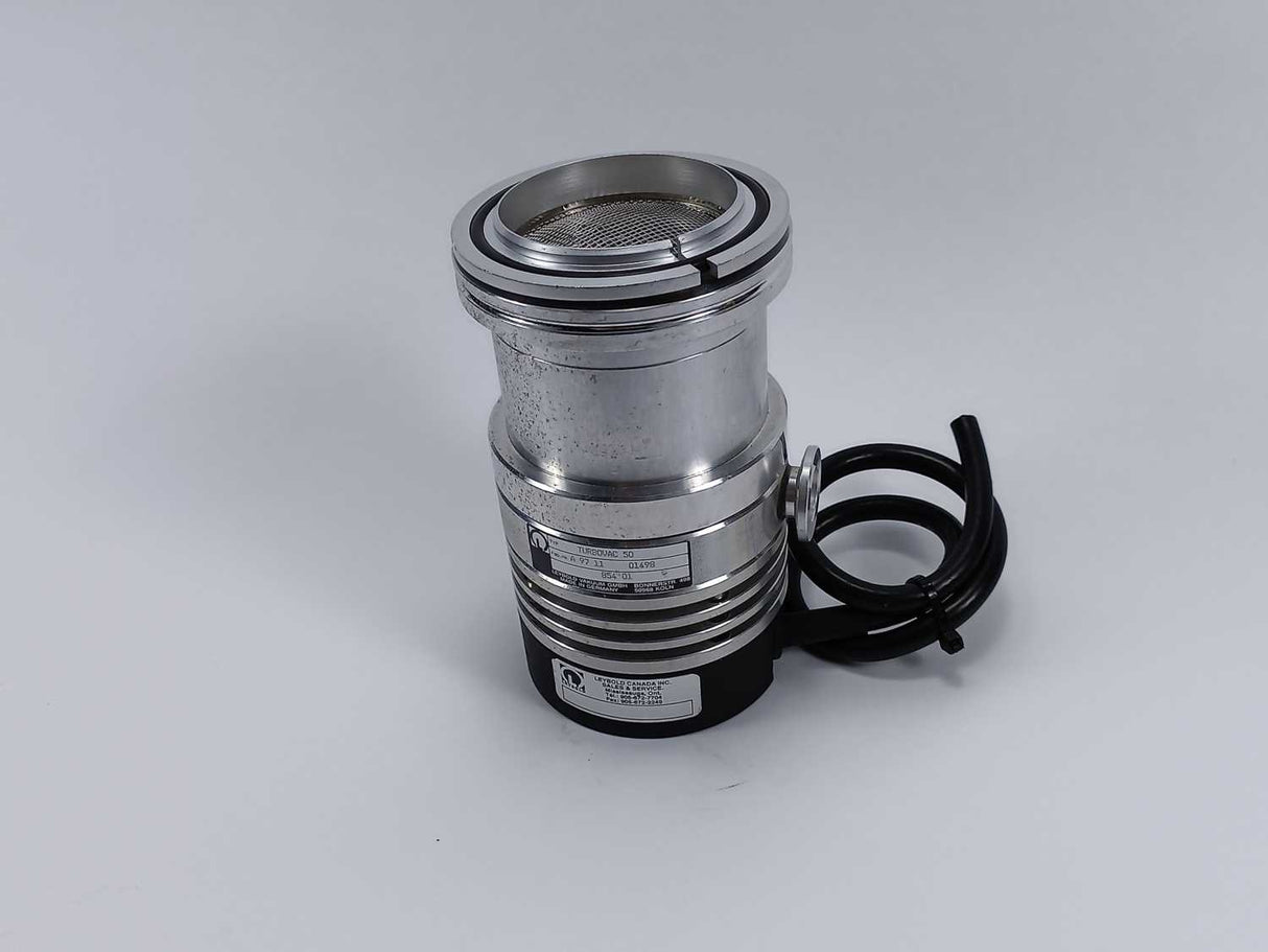 Leybold Vakuum 854 01 Turbovac 50 without Compound Stage w/ A gasket on top