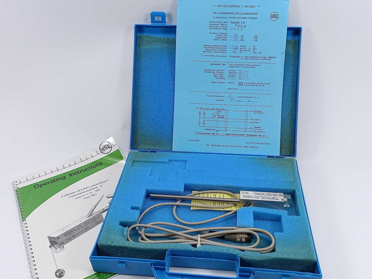 HUGO SACHS ELEKTRONIK 351 K30 Force Displacement Transducer
