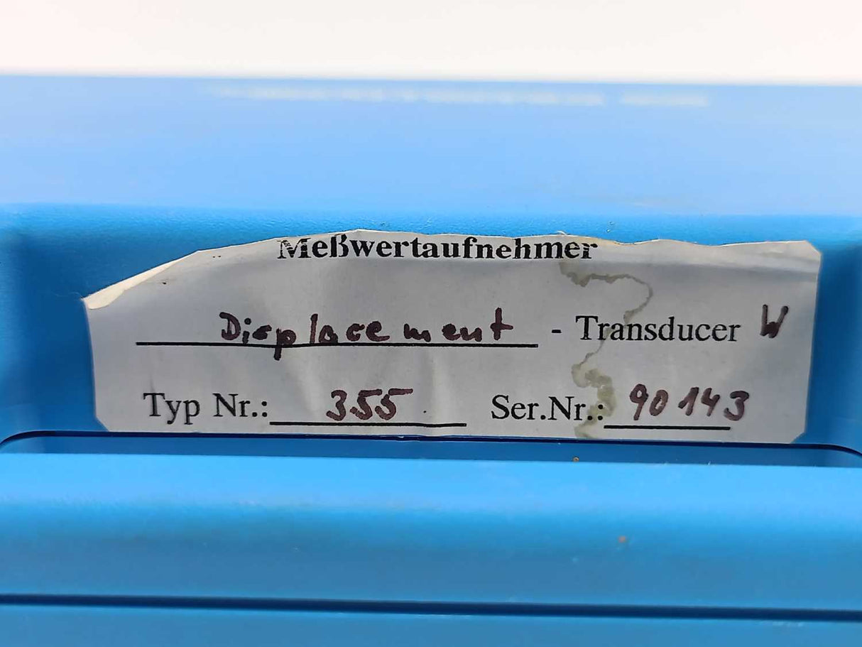 HUGO SACHS ELEKTRONIK 355 Displacement Transducer W