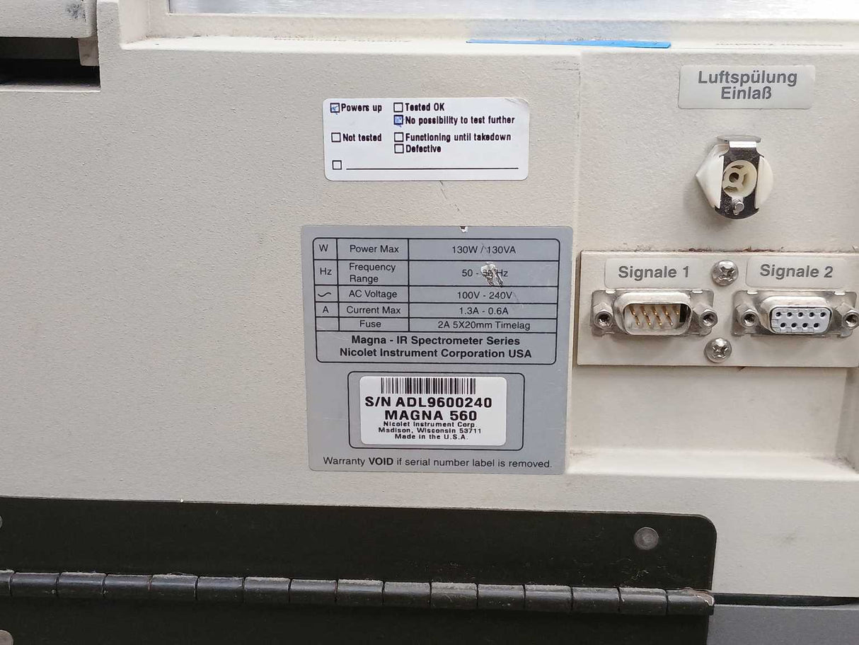 Nicolet MAGNA 560 IR Spectrometer