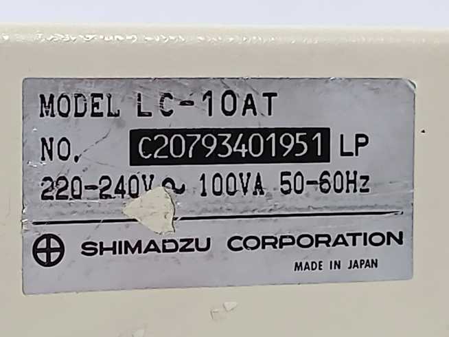 Shimadzu LC-10AT Liquid Chromatograph HPLC Pump
