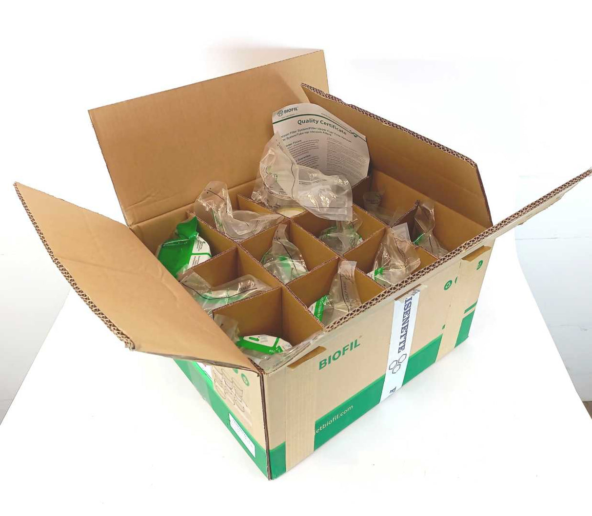 Biofil Vacuum Bottle Filter PES 0,22μm, 9x150ml, 1x 250ml, 1x500ml