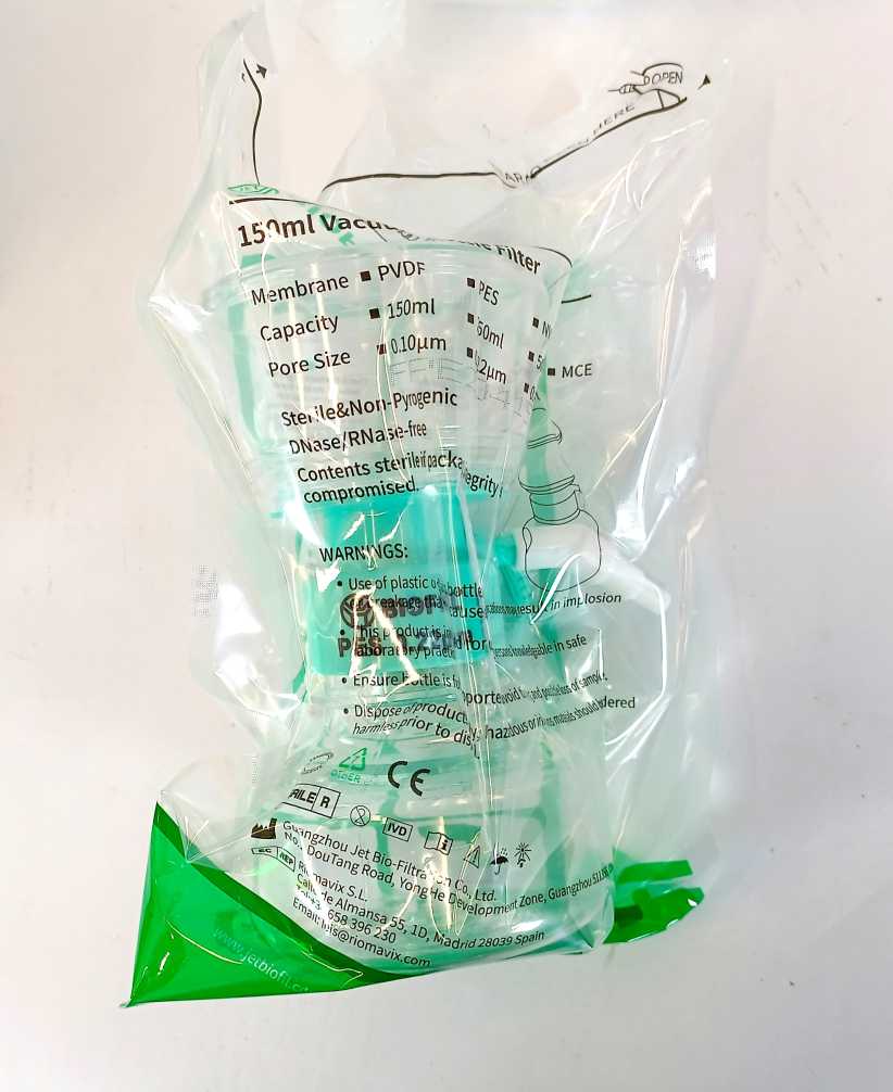 Biofil Vacuum Bottle Filter PES 0,22μm, 9x150ml, 1x 250ml, 1x500ml