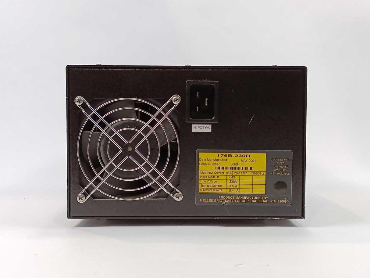 Melles Griot 176B-230B Laser Power Supply