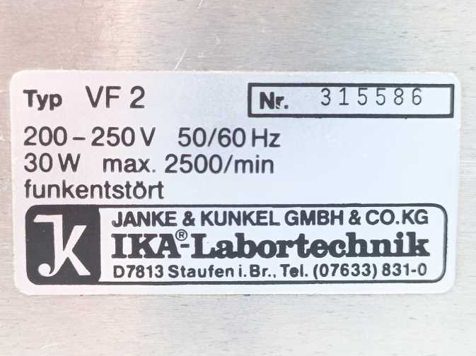 IKA Janke & Kunkel Labortechnik VF2 Shaker