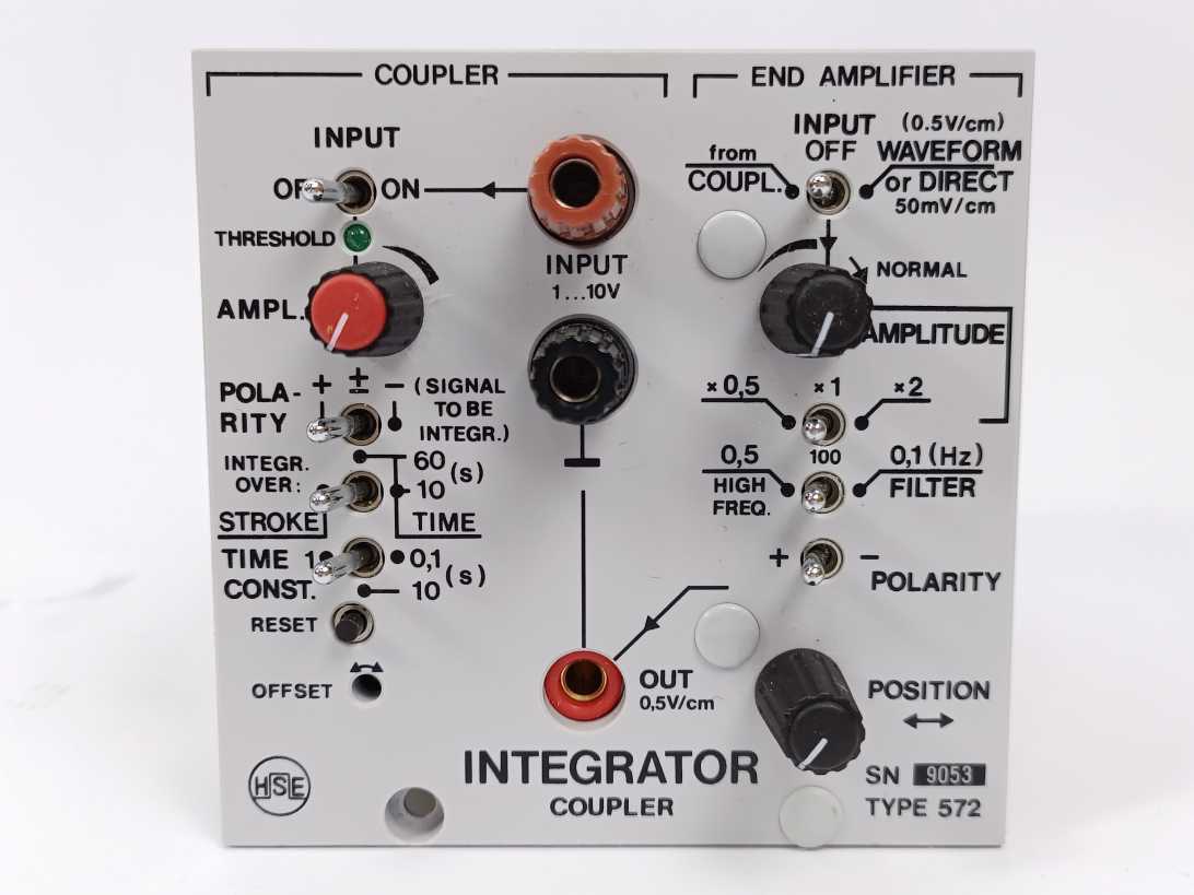 HUGO SACHS ELEKTRONIK 572 Integrator Coupler