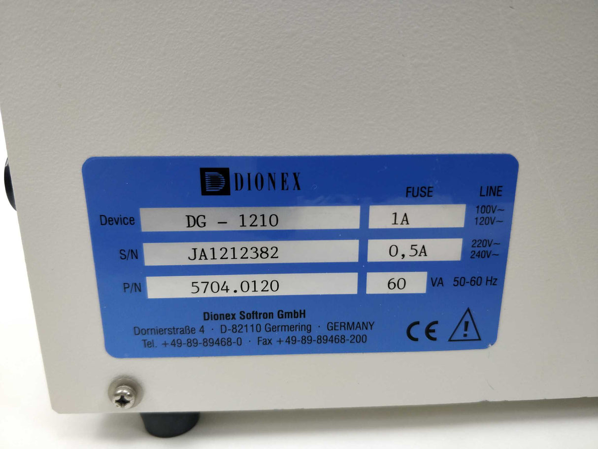 DEGASYS/Dionex 5704.0120 DG-1210