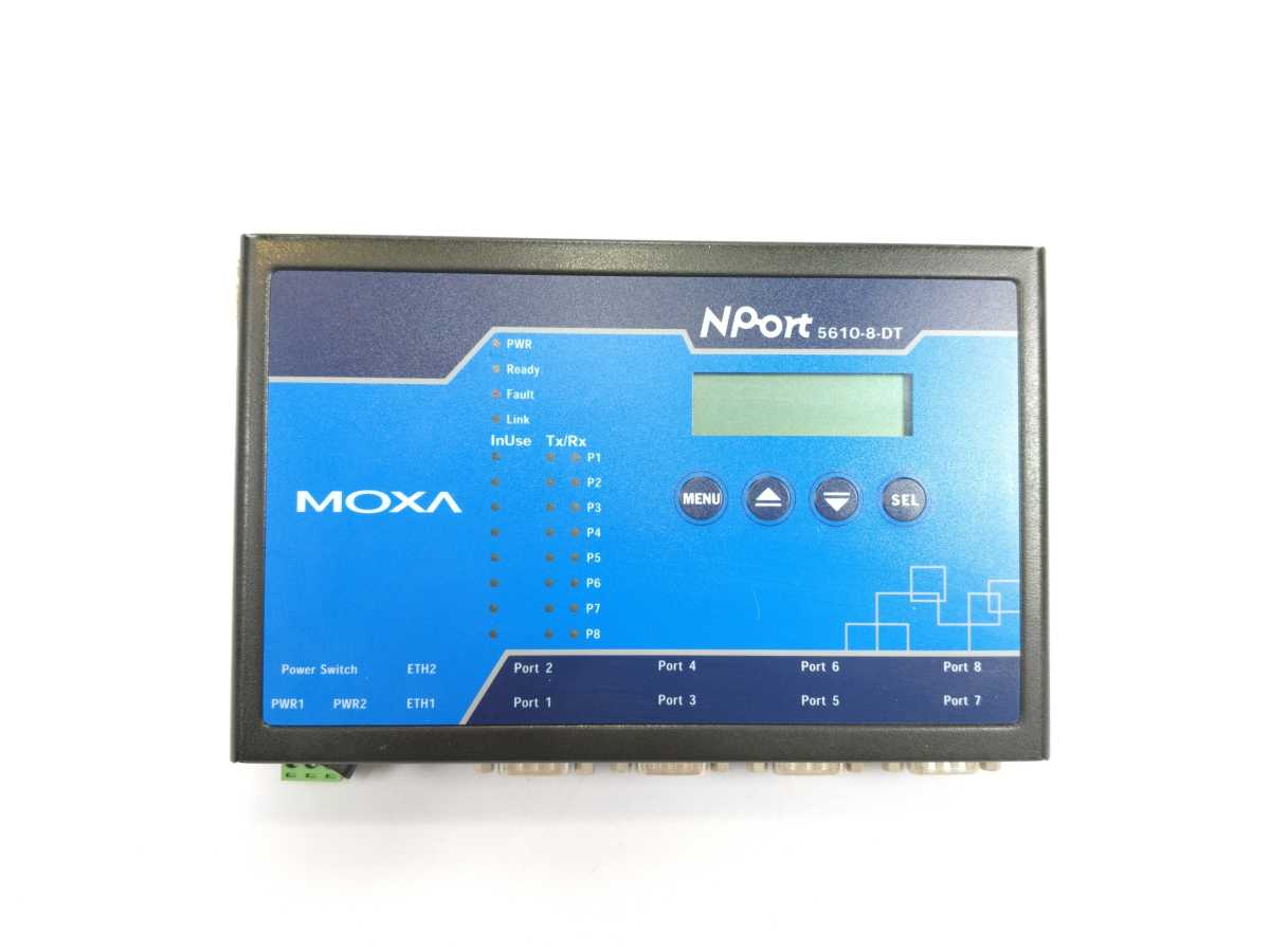 Moxa NPort 5610-8-DT 8-Port Ethernet Serial Device Server