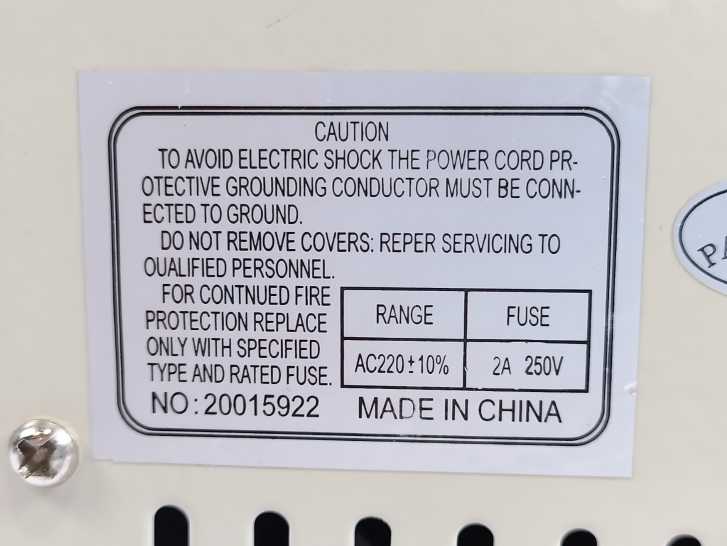 Sagitta DC Power Supply 20015922 Output voltage not stable, oscillating +-0,5v